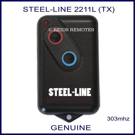 Steel Line Two Button Garage Door Remote Control 